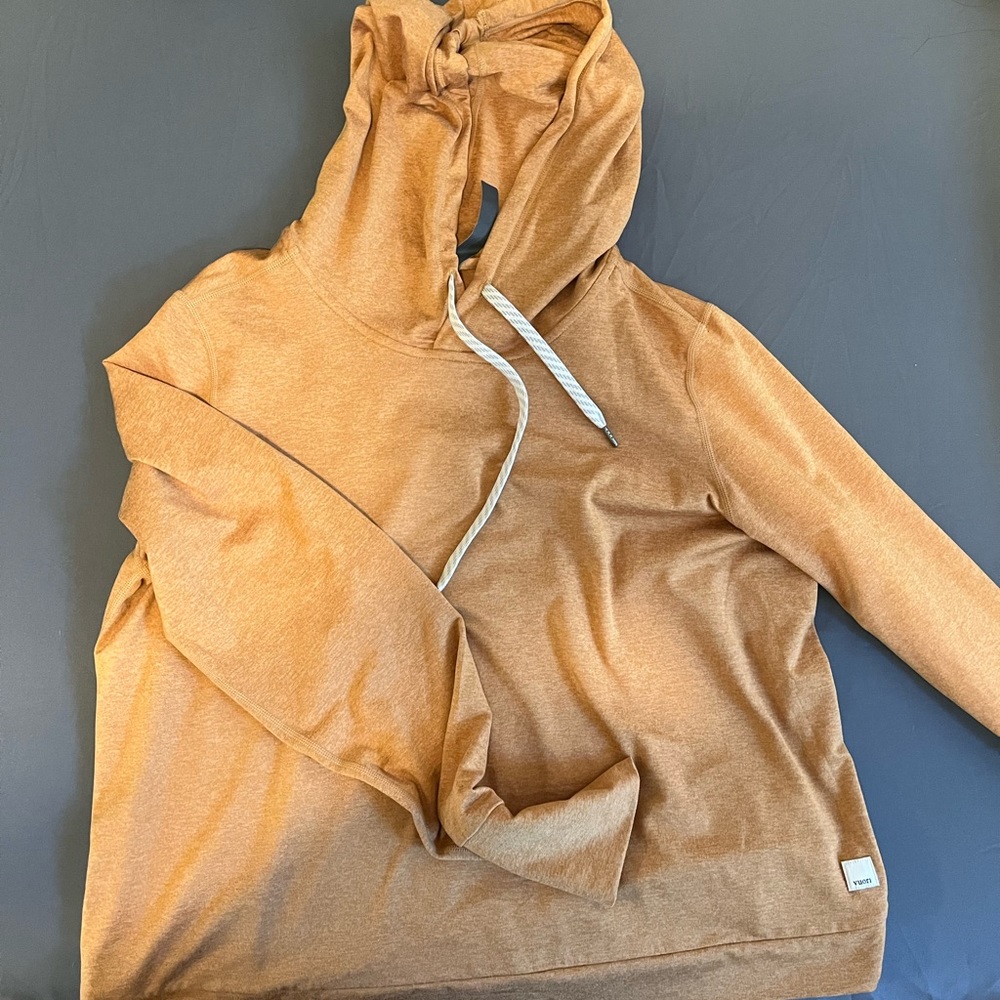 Vuori yellow long sleeve hoodie